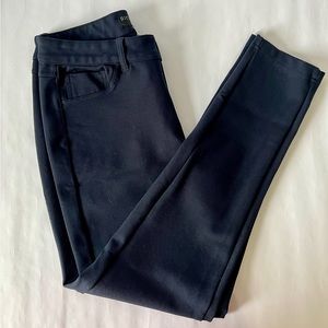 Dictionary Skinny Pants Size 12 Mid Rise Skinny Leg Navy Blue Like New